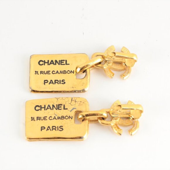 Chanel Vintage 31 Rue Cambon Clip-On Earrings - Picture 2 of 4